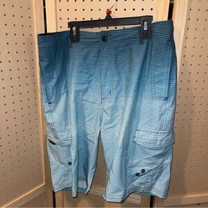 Ocean Current Men's Blue Ombre‎ Cargo Shorts